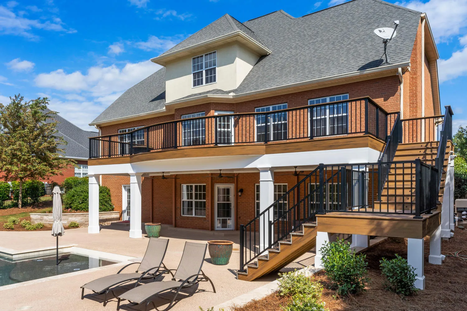 Deck builders showcasing other projects for an outdoor living space.