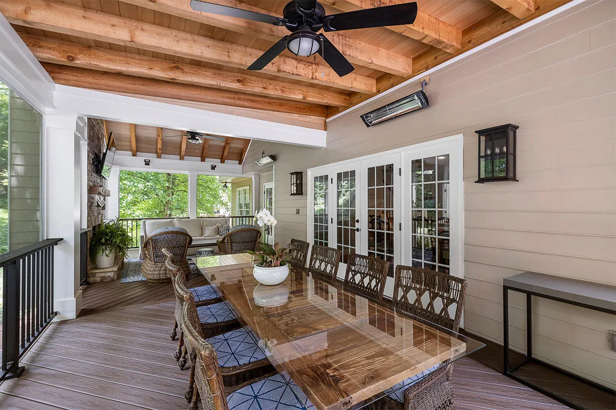 Deck builders showcasing other projects for an outdoor living space.