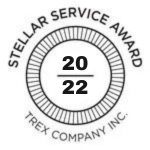Trex Company Inc. Stellar Service Award 2022